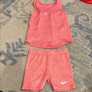 Nike Pink Tank and Shorts Set